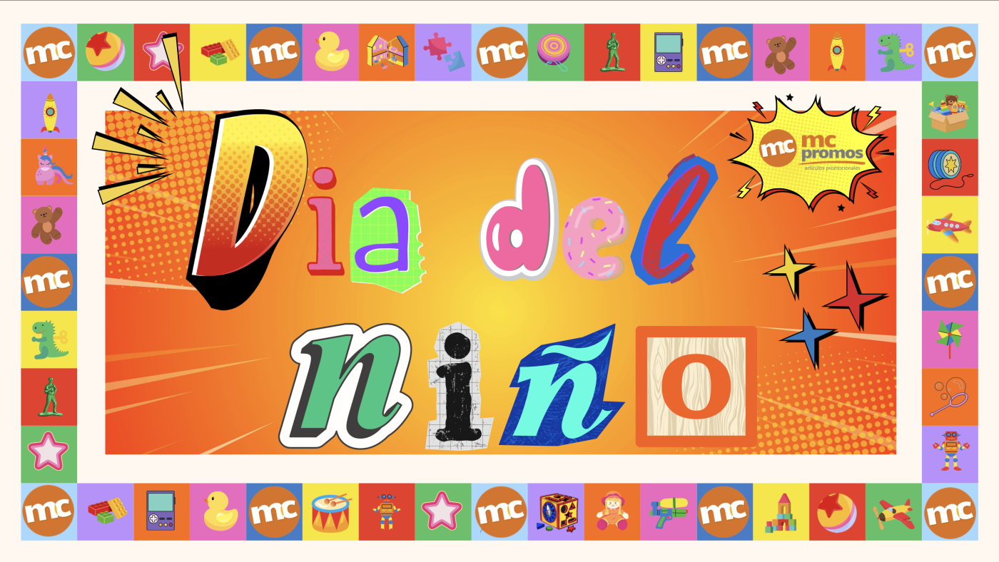 Portada del catálogo del Día del Niño de MC Promos